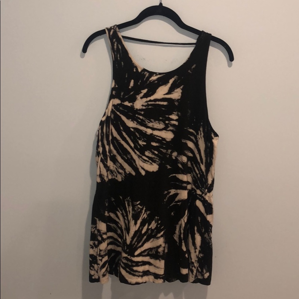Tie dye black cover up